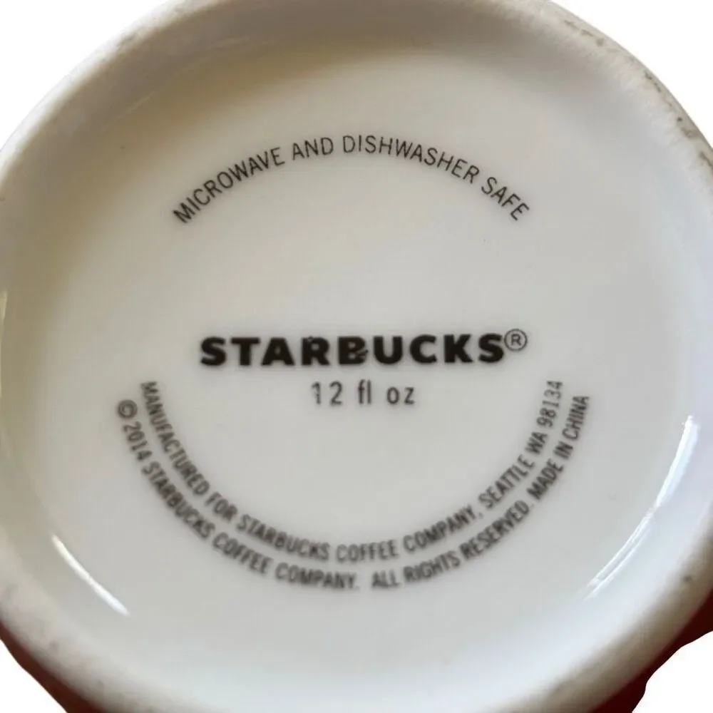 Starbucks Christmas Holiday 2014 12oz Coffee Mug